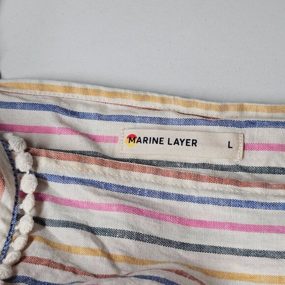 Marine Layer Stella Rainbow Stripe Tank Top & Crop Wide-Leg Pants Set XL - Picture 14 of 16